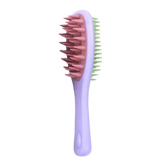 Double-sided Shampoo Brush Long Handle Scalp Massager Comb Men Women 2-in-1 Hair Scrubber Fine Wide Teeth Detangling Brush