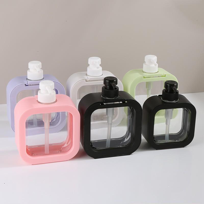 

Clear Plastic Press-Type Soap & Lotion Dispenser Bottle