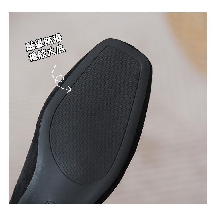 Damen Square Toe Chunky Heel Arbeitsschuhe - Bequemes Weiches Leder, Nicht Ermüdend für Lange Stehstunden, Ideal für Professionelle Bürokleidung