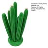 Cactus Jewelry Holder Stand, Creative Desk Organizer for Earrings Necklaces Keys, Exquisite Texture Model Cute Vanity Office Decor , Unique Gift Women