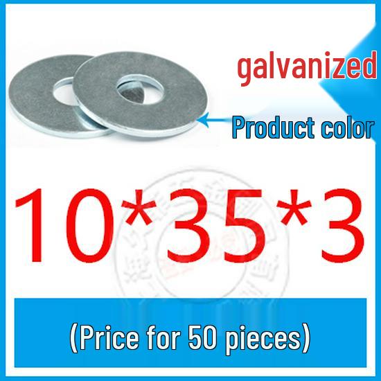 GB96-85 Carbon Steel Galvanized Thickened Oversized Flat Washer, Sizes M3-M20