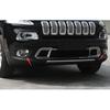For Jeep Cherokee 2014-2018 Bright Chrome Front Fog Light Lamp Cover Trim 2PCS