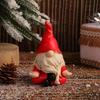 Traditional Santa Figure Ornament Christmas Santa Hat Resin Sculpture Statue for Christmas Home Decoration
