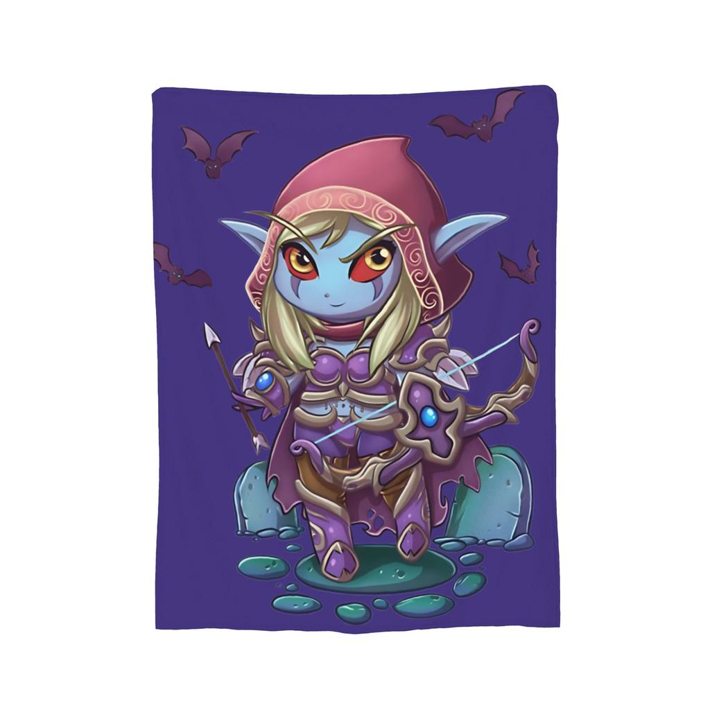 Coperta Elise di World of Warcraft in Flanella Calda Coperta da Divano per Casa Camera da Letto Trapunta