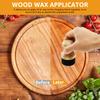 Cutting Board Oil Wax Applicator Wood Mineral Oil Applicator with Lid & Ergonomic Handle Multi-role Butcher Block Oil Applicator
