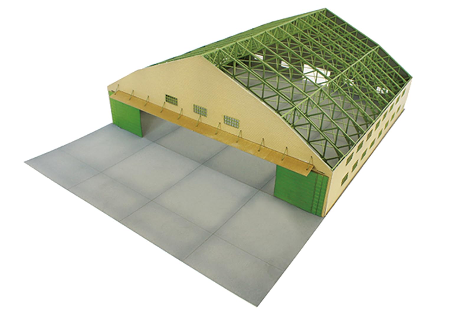 

Kobaani Model Studio Scale Frontline Series WWII Japanese Wooden Hangar Assembly Kit 1/144 FS-001 бежевый