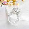 Sterling Silver Color Cubic Zirconia Rings for Women Anillos Mujer Ring Female Wedding Bijouterie Masculino Vintage Jewelry