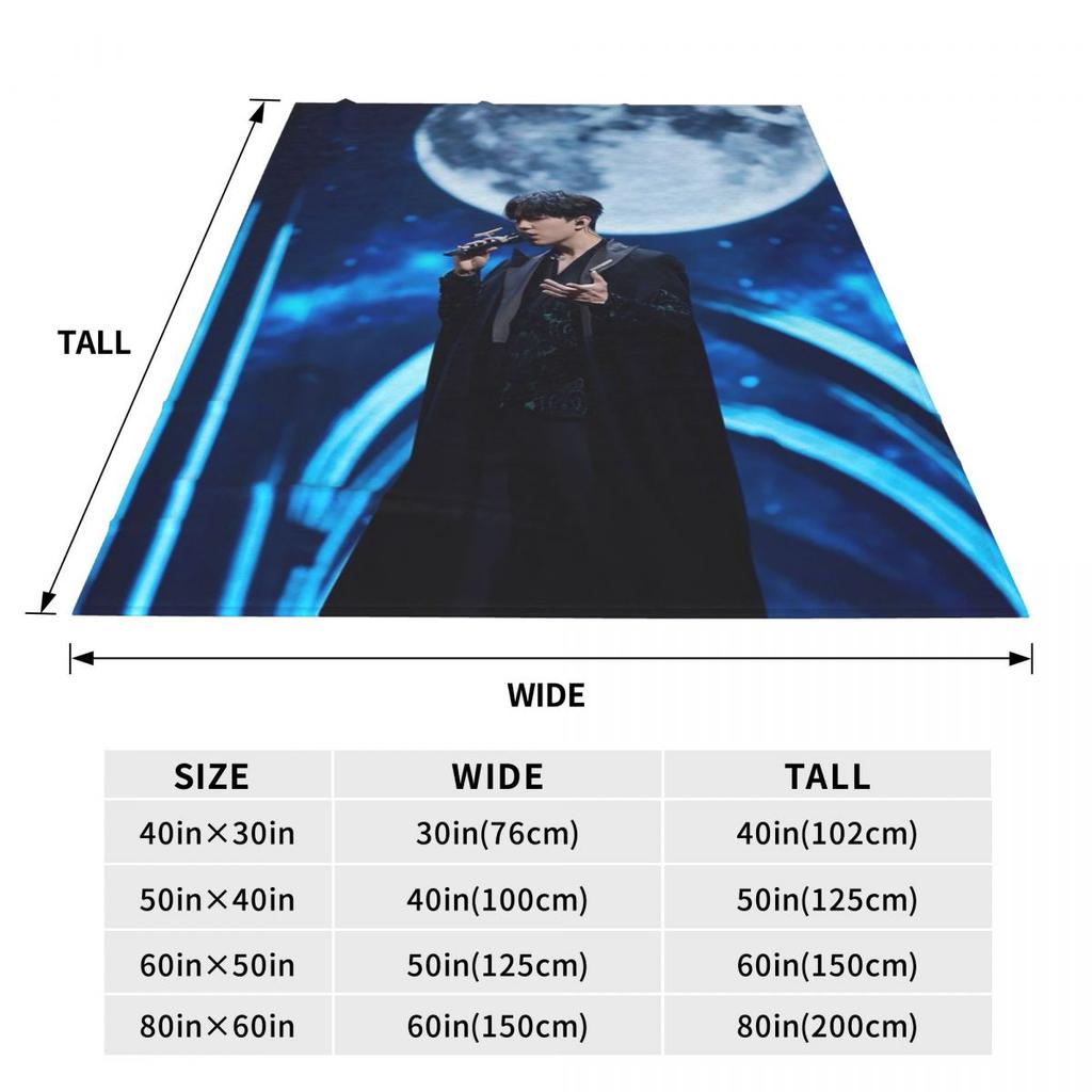 New Arrival Singer Dimash Blankets Soft Warm Flannel Throw Blanket Bedspread for Bed Living room Picnic Travel Home Couch