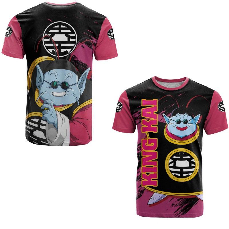 2026 Summer Dragon Ball Retro Fitness T-shirt Men's Oversized 3D Printed Short-sleeved Family Unisex Children's Sports Shirt