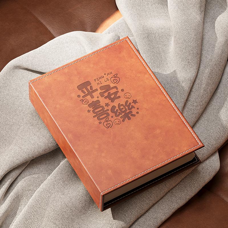 Leather 6-Inch Slip-In Photo Album, 5-Inch Photo Storage Book for Baby and Family, Large Capacity