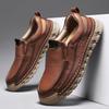 2024 Retro Loafer Genuine Split Leather Classic Shoes Sewing Comfortable Men Casual Slip-on Club Party Shoe Spring Summer