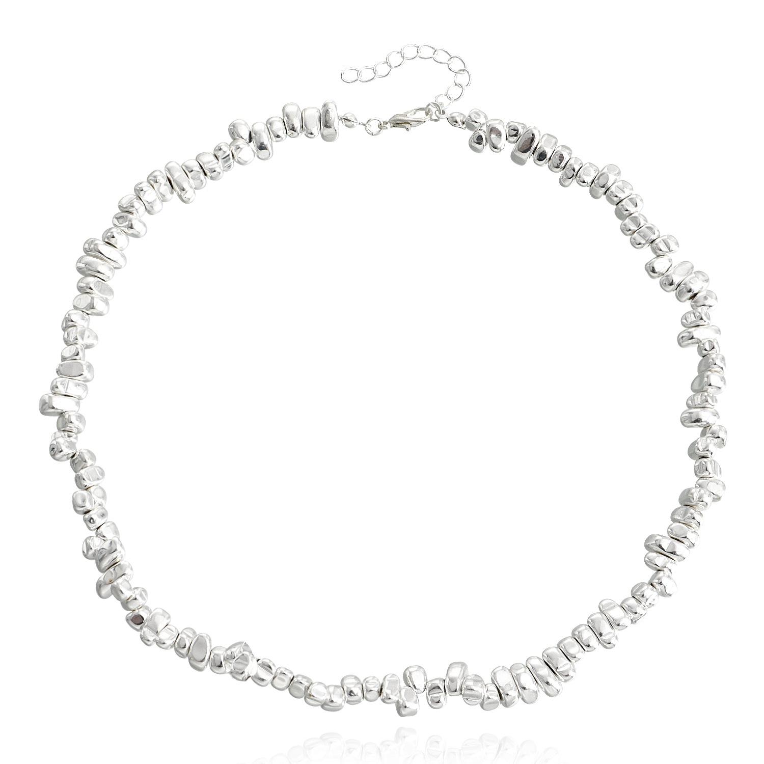 

European and American jewelry, a few taels of broken silver, sparkling cold wind sweater chain necklace, trendy design necklace