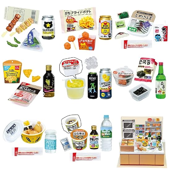 Re-Ment Petit Sample Light: Evening Drinks at the Convenience Store 1BOX Approx. H80×W70×D40mm PVC,