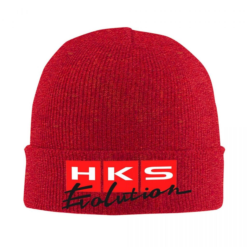 HKS Logo Auto JDM Warme Strickmütze Winter Strickmütze Beanie Skullies Beanies Hip Hop Kappen für Unisex