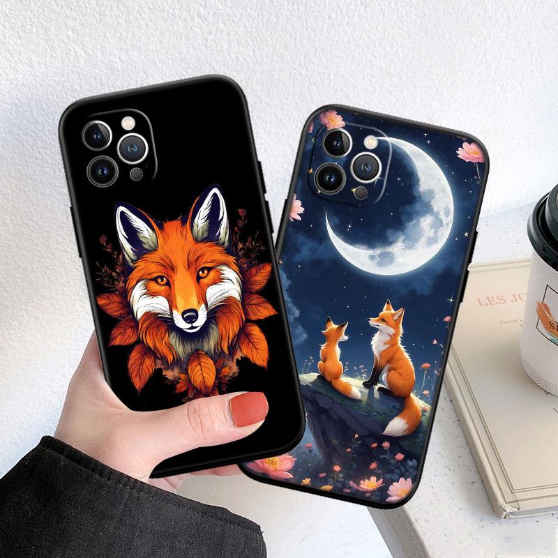 FM24 fox cute Soft Shell Phone Case for OPPO A40 A60 A80 A15 A16 A16K A12 A17 A17K A54 A54S A53 A53S A55 A56 A57 A98 F23