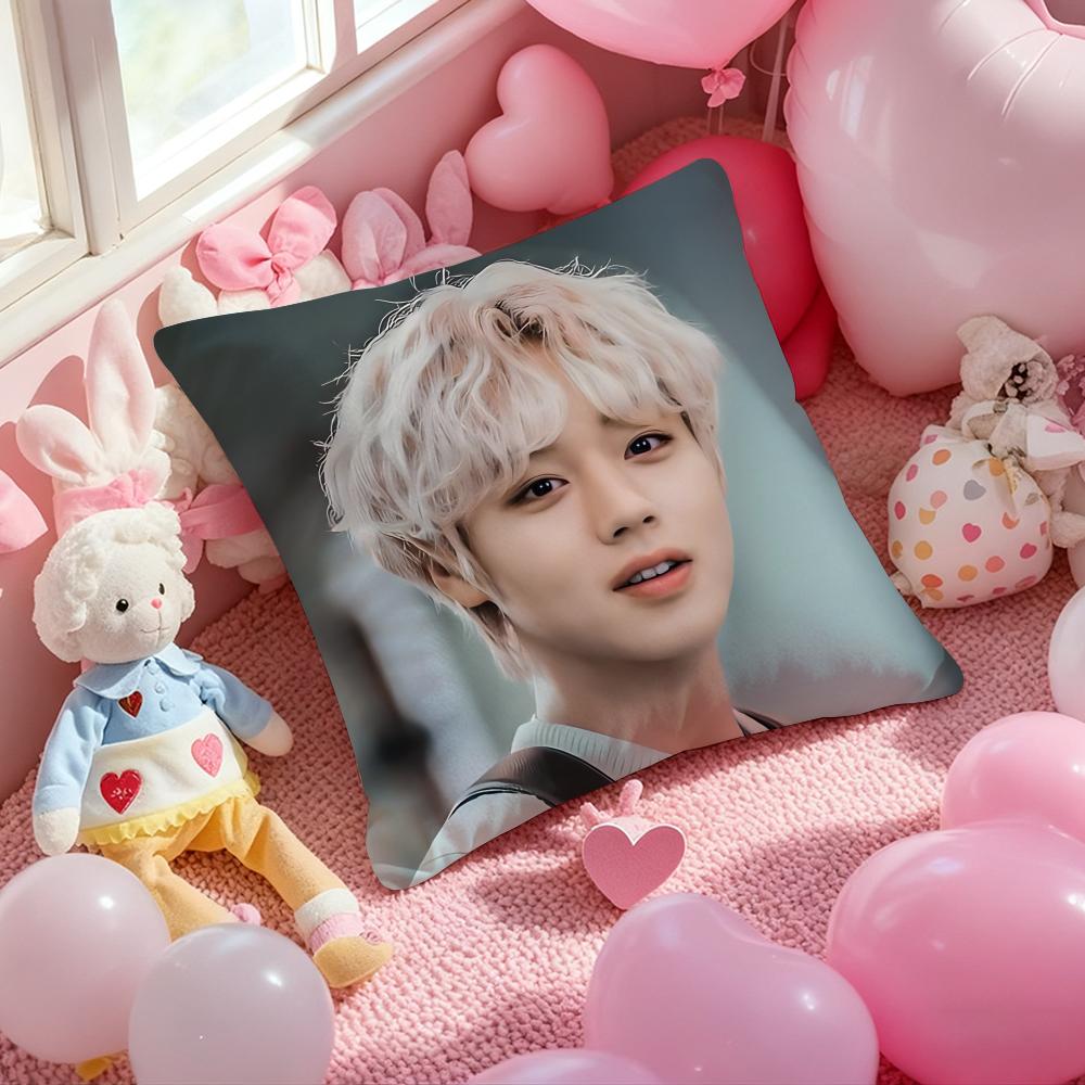 Kpop Park Ji-Hoon Cushion Cover Pattern Printed Pillowcase for Living Room Sofa Cushion Cover & Bedroom Decor