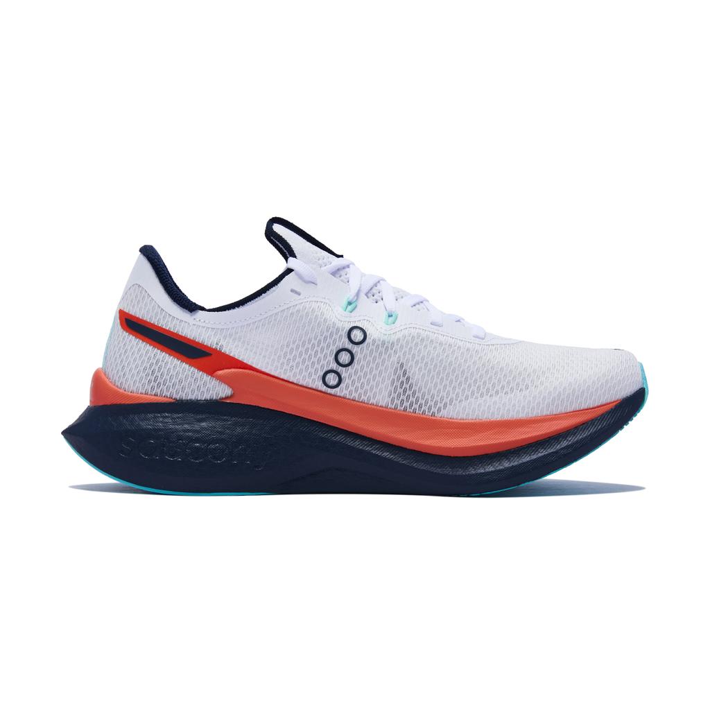 SAUCONY Endorphin Pro 5 Comfortable Sports Bounce Carbon Plate Running Shoes Unisex Running Shoes White Blue S31064-672