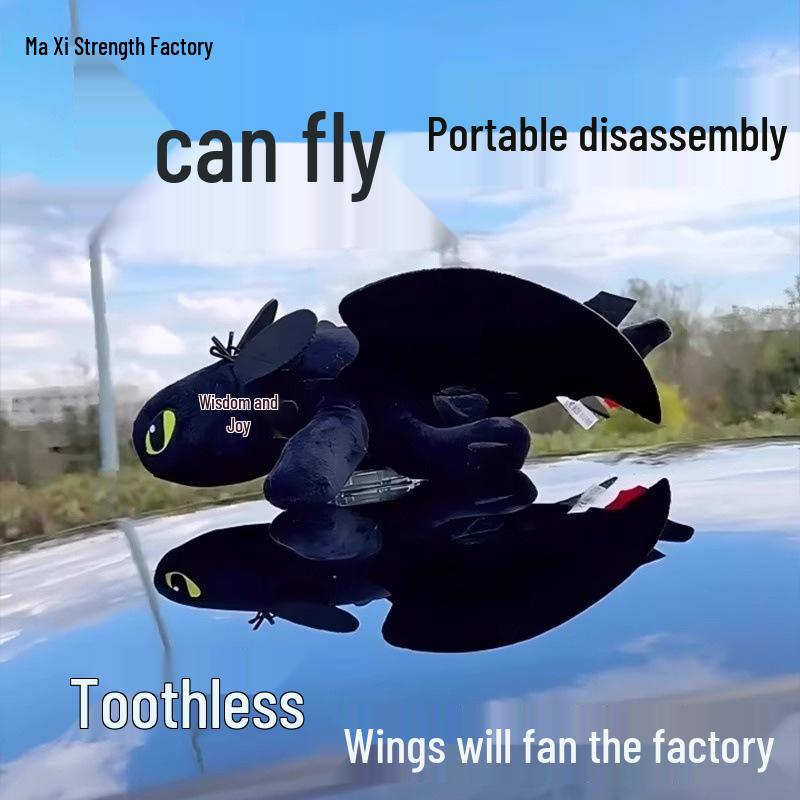 Toothless Dragon Motorcycle/Car Roof Decoration with Movable Wings
