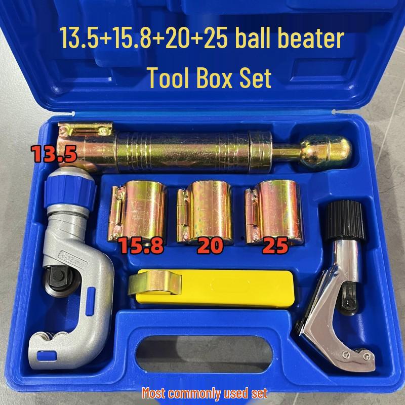 Set di strumenti per bordatura per tubi corrugati in acciaio inossidabile per pressatura dei bordi (3/8", 1/2", 3/4", 1")