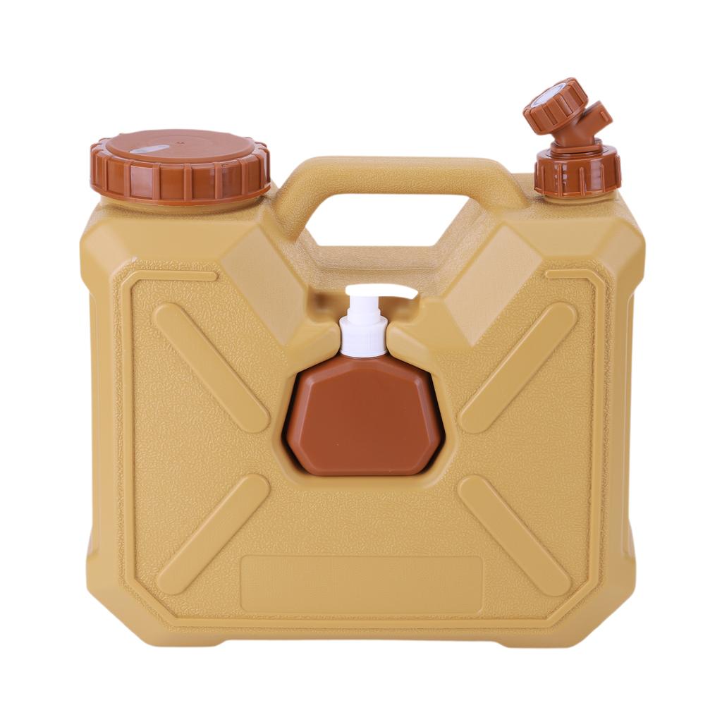 18L Portable Water Jug with Spigot and Hand Sanitizer Bottle Emergency Water Storage Tank for Vehicle Car Outdoor Hiking Picnic
