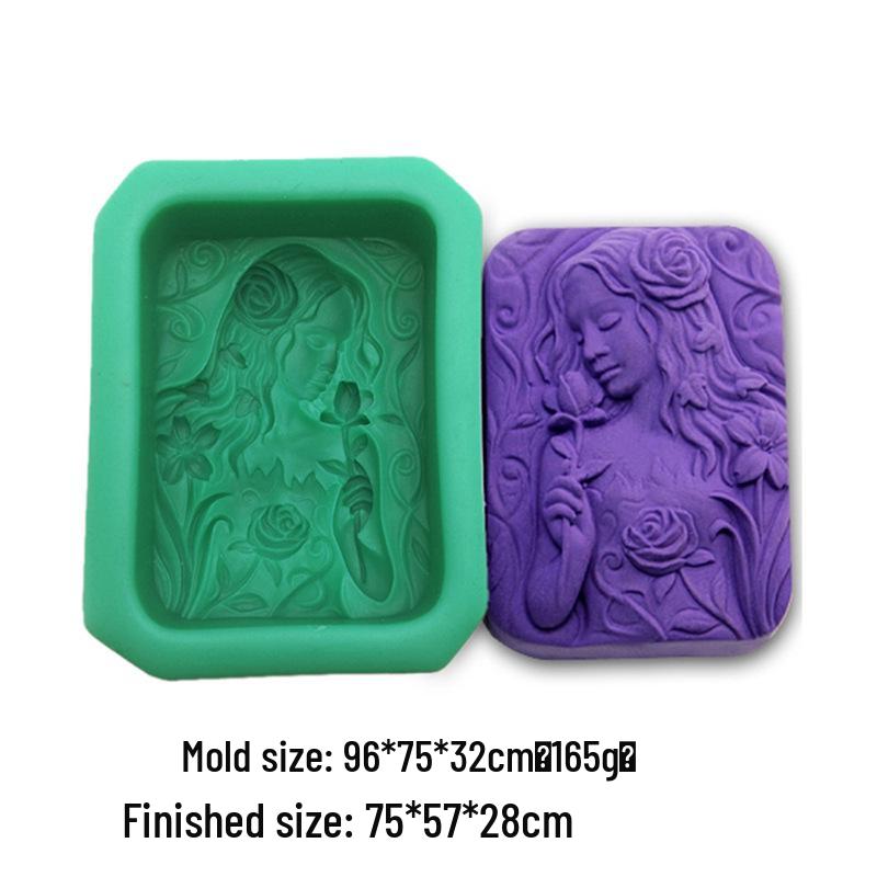 Retro Praying Angel Garden Fairy Silicone Mold for Soap, Candle, or Plaster Epoxy