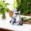 Scooter Puppy Resin Craft Ornaments