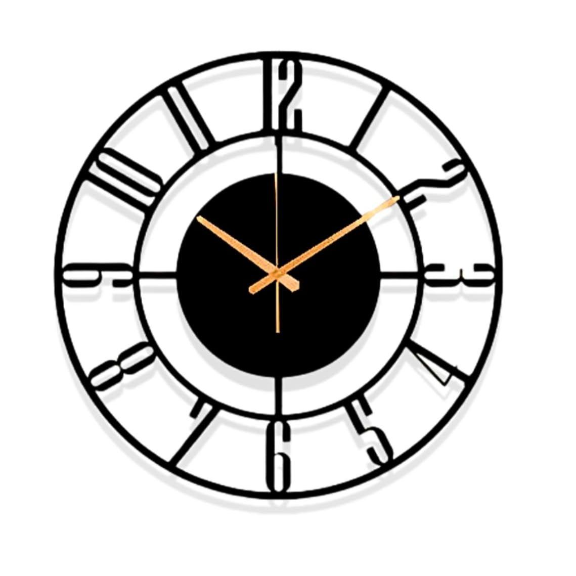 

Настенные часы для гостиной, спальни, офиса, кухни. Стильные настенные часы для дома и холла. Дизайнерские. Большого размера. Современные.(40 см)(черный)