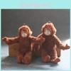 Plush Monkey Keychain With Soft Short Pile For Bag Decoration And Collection