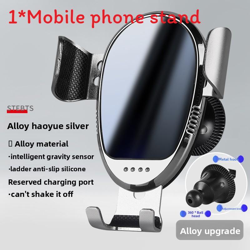 Vehicle Air Vent Phone Holder With Metal Hook And Extendable Arm For Car Navigation