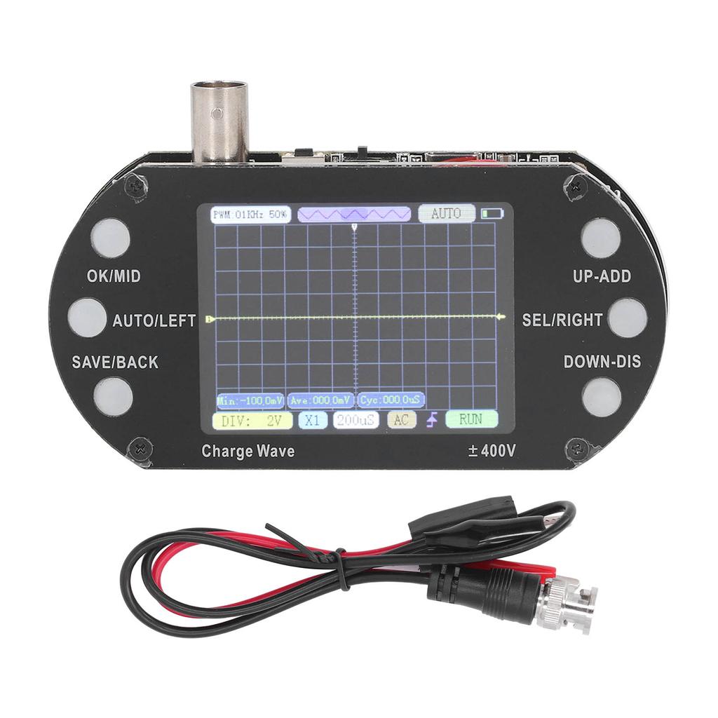 Digital Oscilloscope 2.5MHz Sampling 2.4in TFT Display 320x240 Resolution Signal Waveform