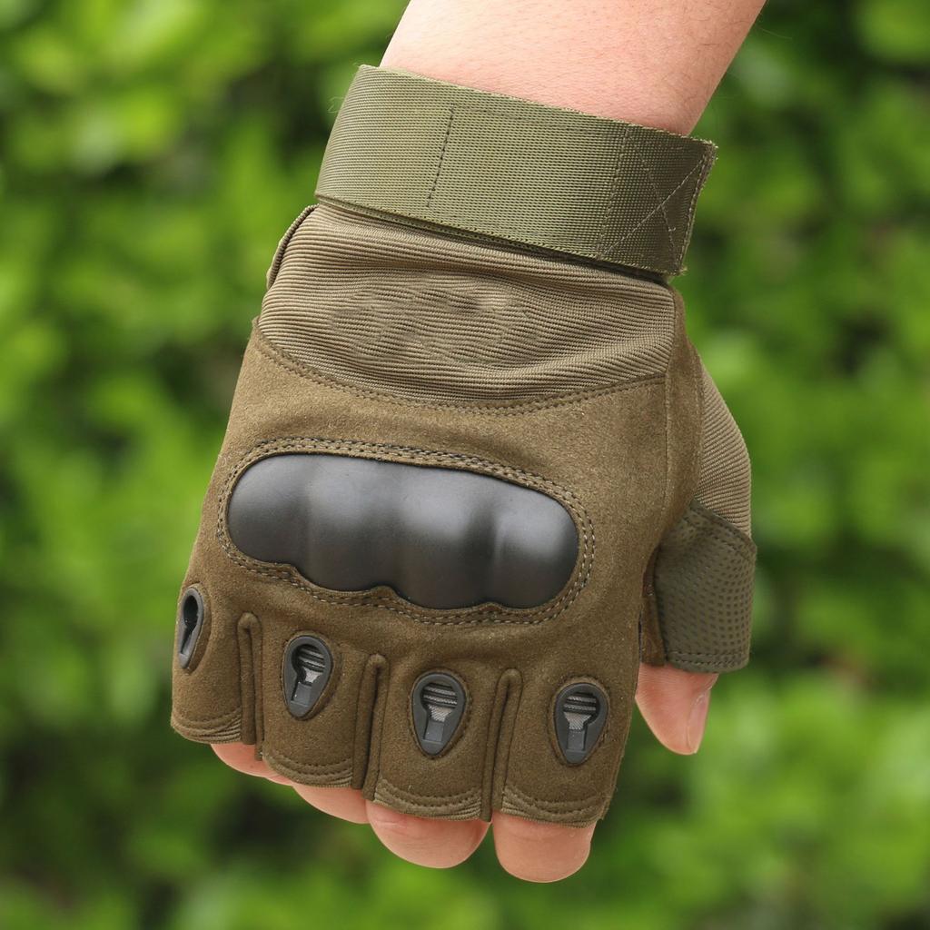 Tactical Gloves Military Fans Field Performance Heiying Outdoor Cycling Anti Cut Sports Fitness Hard Shell Half Finger Gloves