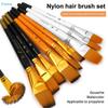 3pcs Artist Nylon Paint Brushes Set Artist Paintbrushes For Acrylic Oil Watercolor Acrylic Painting For Body Face Rock Canvas