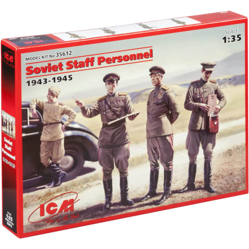 

ICM 1/35 Набор советских офицеров (1943-1945 гг.) Пластиковая сборная модель 35612