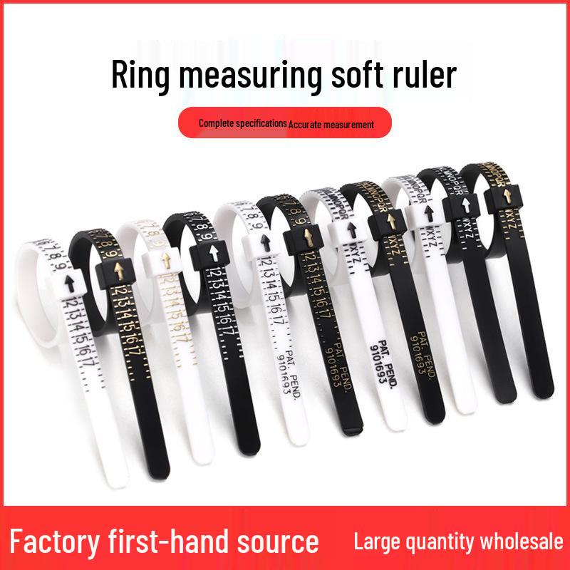 Portable Finger Ring Size Measuring Tape - Soft & Flexible Ruler for Accurate Finger Circumference Measurement