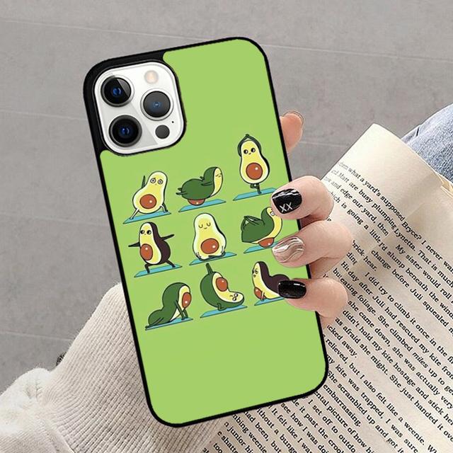 Avocado Yoga Phone Case For iPhone 17 Air 16 15 14 13 12 11 Pro Max Plus Max Cover Shell