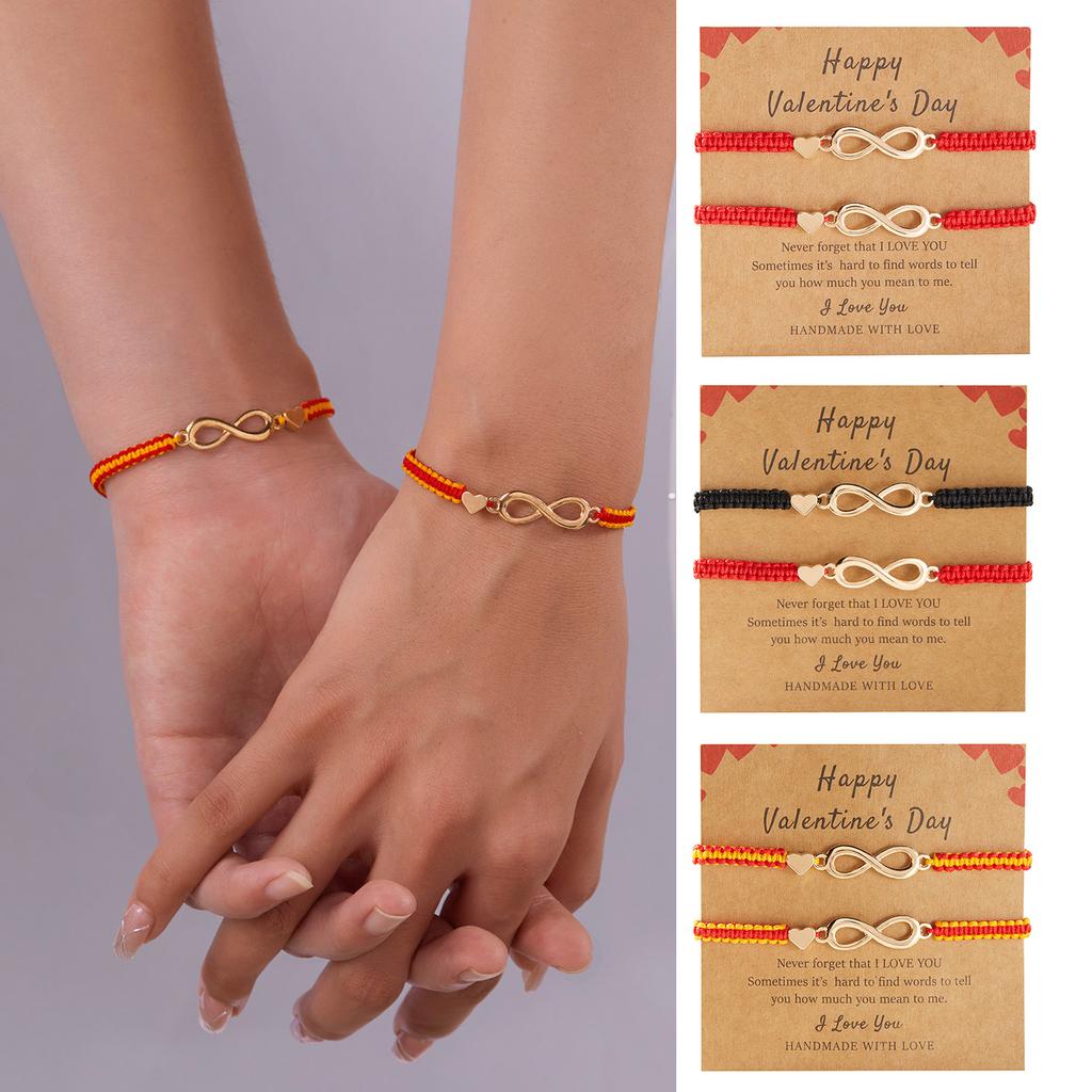 Handmade Lucky Red Thread Couple Bracelet For Women Braided Matching Bracelet Friendship Bangle Gift For Lovers Jewelry