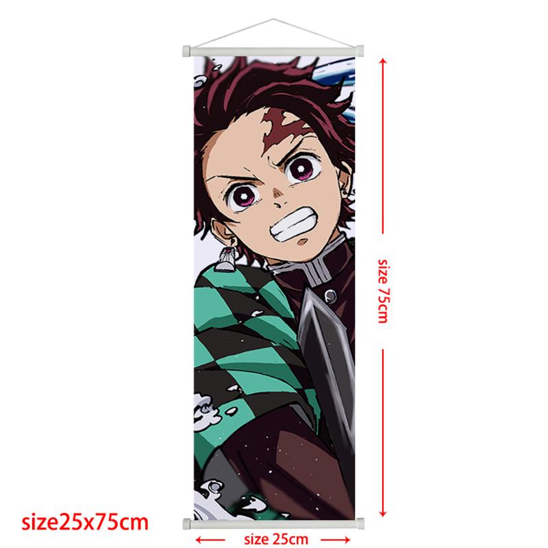 

Плакат-сувій Demon Slayer Ренгоку Кьоджуро Домашній декор Камадо Танджіро Прикраса для вітальні Підвісна картина Дитячий подарунок Плакати 25*75cm aurometalsaurus кольору