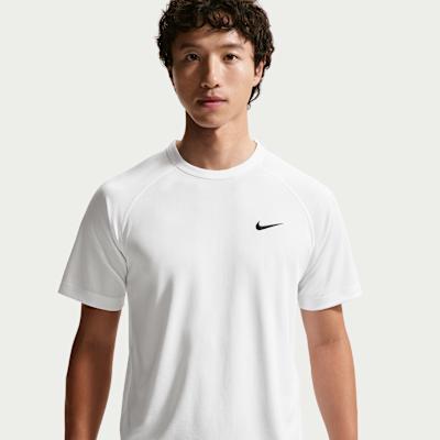 Nike Dri Fit Quick Dry T Shirts Men s White/Black Crew Neck Moderate S