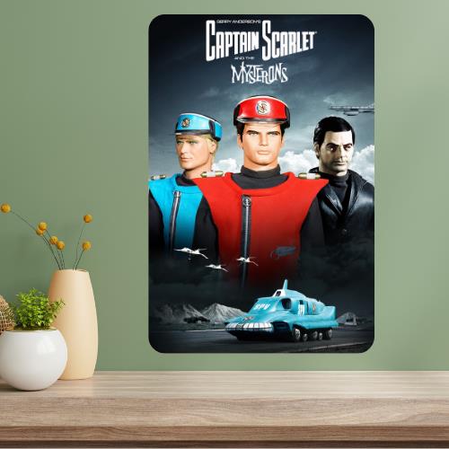 Captain Scarlett and the Mysterons Classic TV Show Metal Poster Sign 20x30cm（7.8x11.8inch）