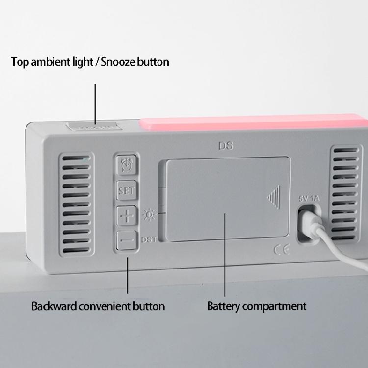Alarm Clocks for Bedroom Digital Desk Clock for Bedside Nightstand Digital Alarm Clock with Day of Week Duals Alarm Clock