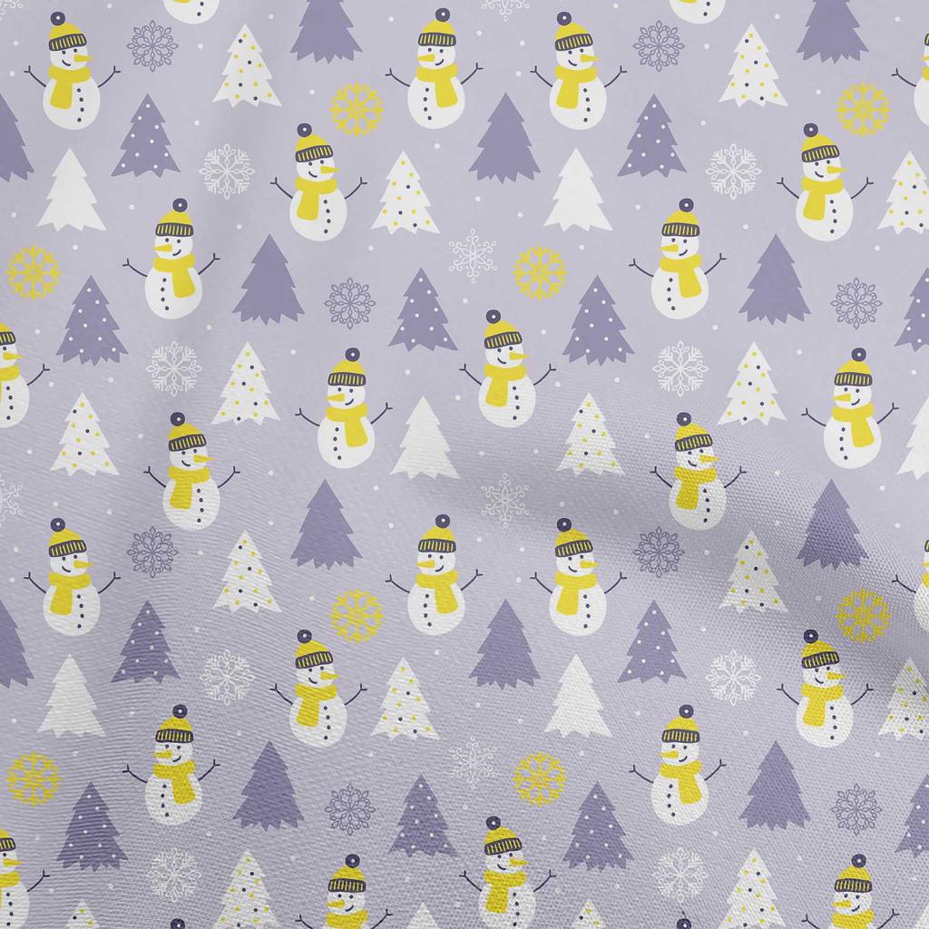 oneOone Cotton Flex Dusty Pink Fabric Christmas Winter Theme Quilting Supplies Print Sewing Fabric By The Yard 40 Inch