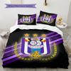 RSC Anderlecht  Pattern Bedding Quilt Set  Home Decoration  Gift (1 * duvet cover + 2 * pillowcase  without core)