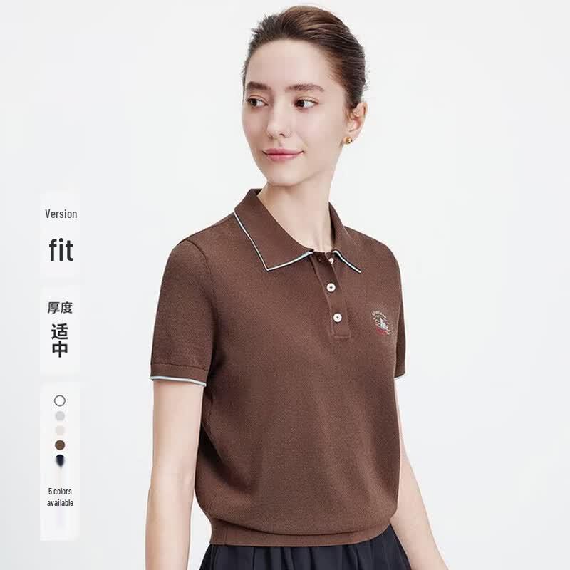 Navigare Women s Short Sleeve Lapel Polo Shirt L