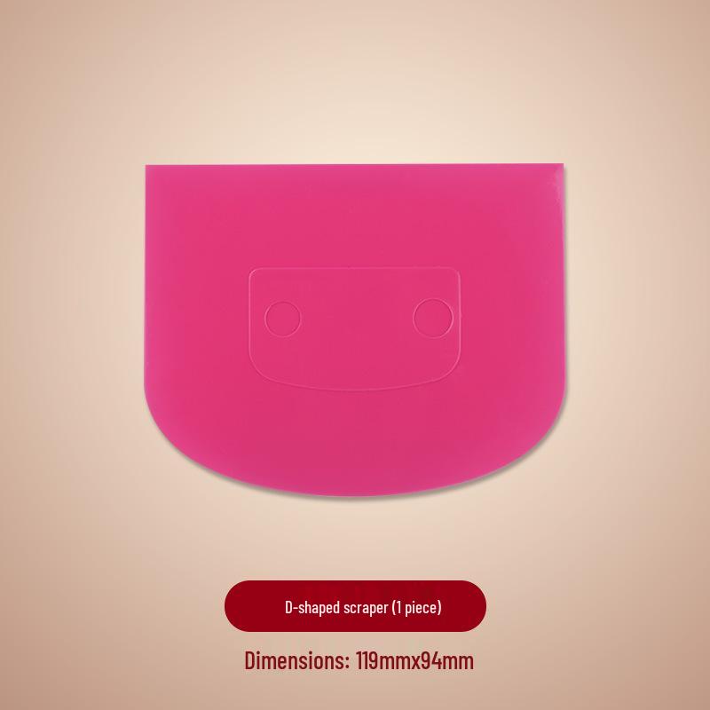 Silicone Scraper Set: Cream, Cake, and Noodle Spatula with Semi-Circular and Trapezoidal Soft Blades