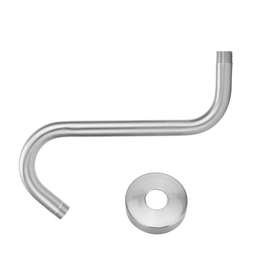 NPT1/2 High Rise Shower Arm SShape Shower Head Extension Arm Bathroom Accessory