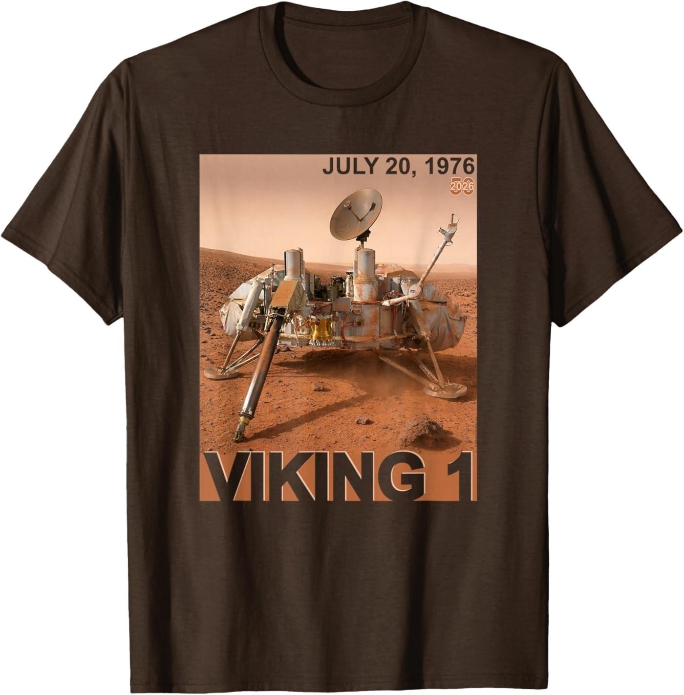 

Viking 1 Mars Landing 50th Anniversary July 20, 1976 T-Shirt S разноцветный