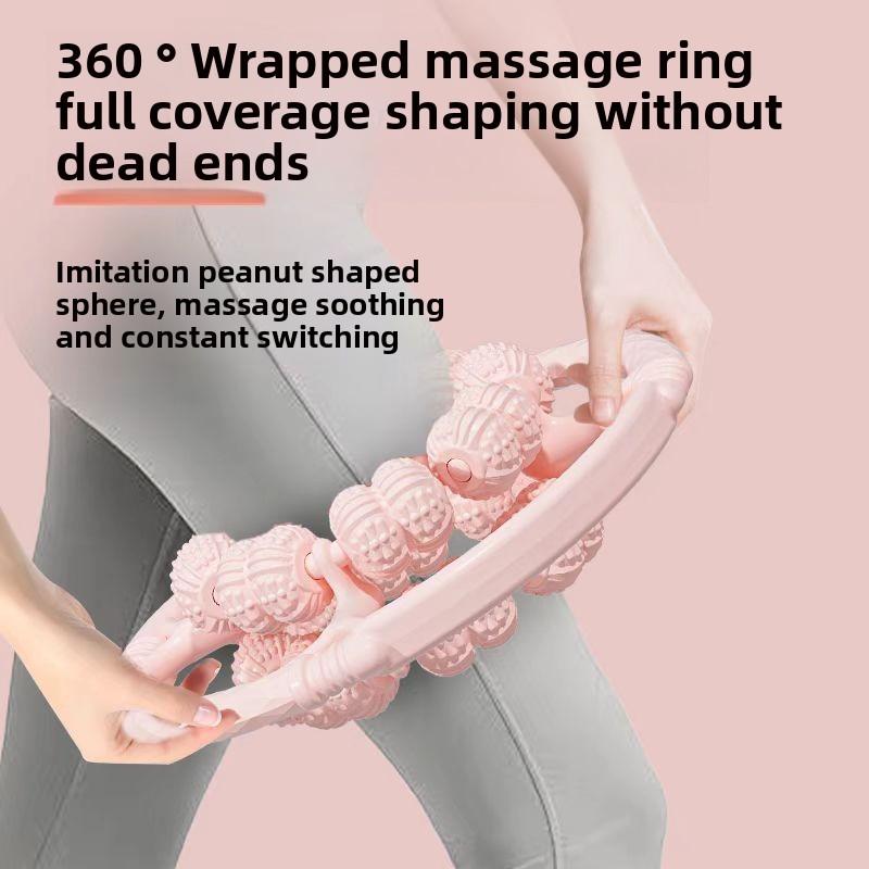 32-Roller Leg Massage Device – Ergonomic Thigh Compression Tool for Muscle Relaxation & Circulation Enhancement