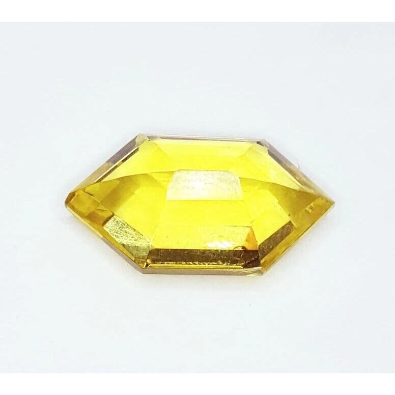 8-10 Ct Natural Yellow Sapphire Fancy Hexagon Fabulous Certified Loose Gemstone
