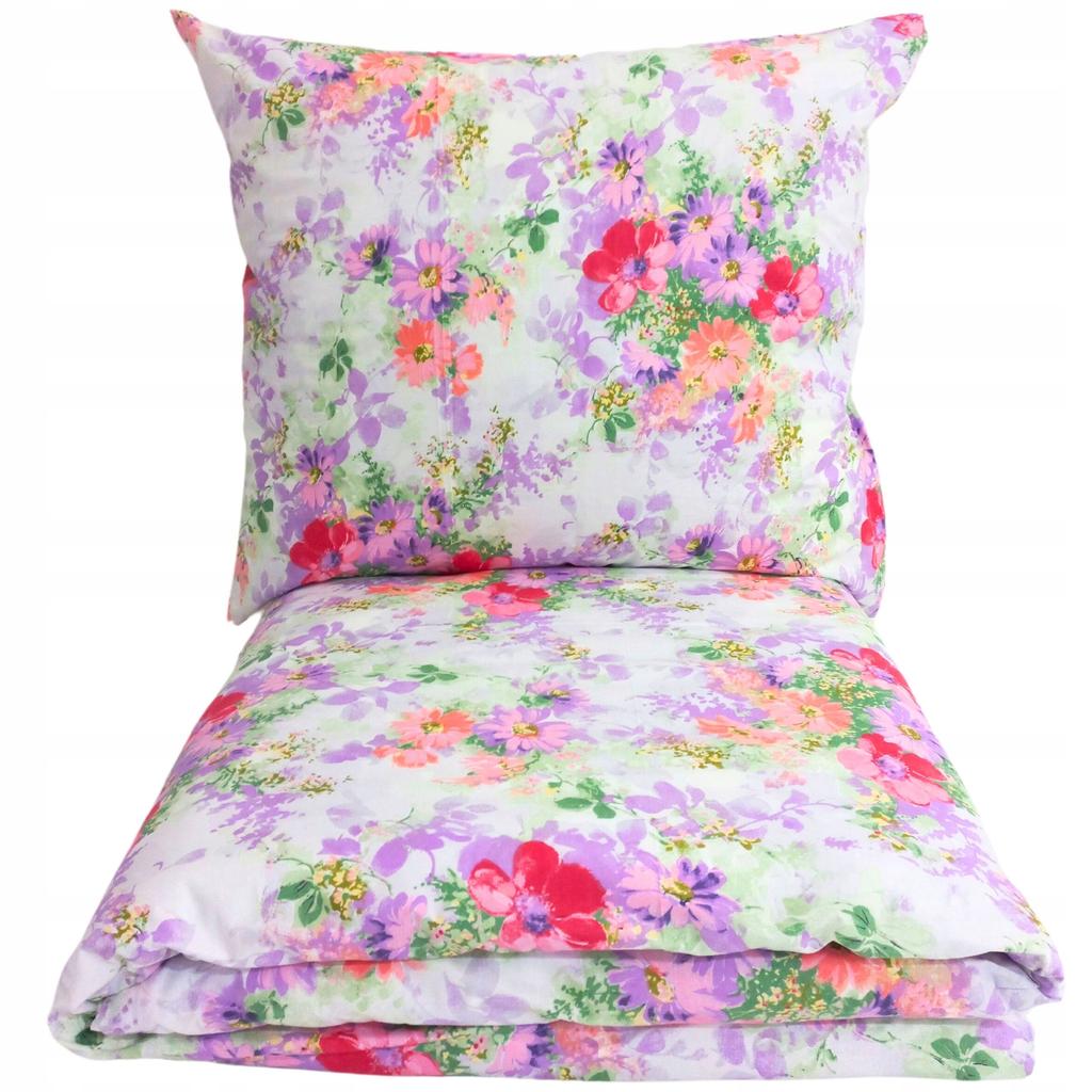 Komplet pościeli 160x200 bawełniana 100% polski producent mocna kwiaty