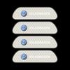 VW 4PCS Car Door Sticker Safety Warning Reflective Mark For VW Volkswagen Passat POLO Tiguan Golf Jetta